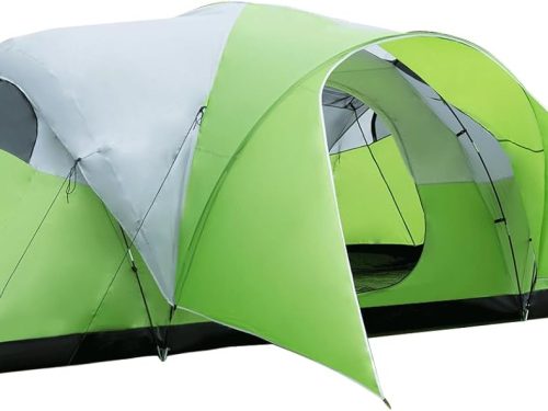8-10 Person Family Camping Tent with Porch, Easy Setup for Outdoor Camping Picnic Backyard