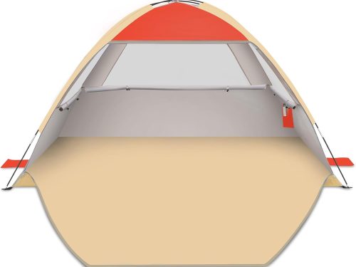 Beach Tent Sun Shelter for 3/4-5/6-7/8-10 Person with UPF 50＋ UV Protection, Lightweight & Easy Setup Beach Shade Canopy, Portable Beach Shade Tent Beach Cabana