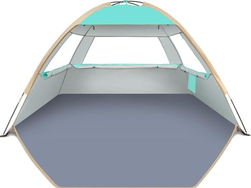 Beach Tent Sun Shelter for 3/4-5/6-7/8-10 Person with UPF 50＋ UV Protection, Lightweight & Easy Setup Beach Shade Canopy, Portable Beach Shade Tent Beach Cabana