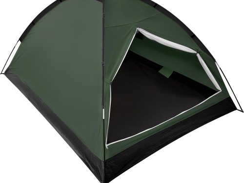 1-Person Camping Dome Tent, Lightweight Waterproof Backpacking Camping Dome Tent with Weather-Resistant Rainfly & Carry Bag, Compact Outdoor Shelter for Hiking, Fishing