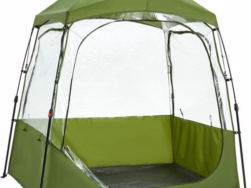 1-4 Person Sports Tent, All Weather Pod with 540° Clear View, Waterproof Pod with Carrying Bag, Easy Setup, Portable Sports Tent Pop Up Shelter for Soccer Games, Fishing & Outdoor Events
